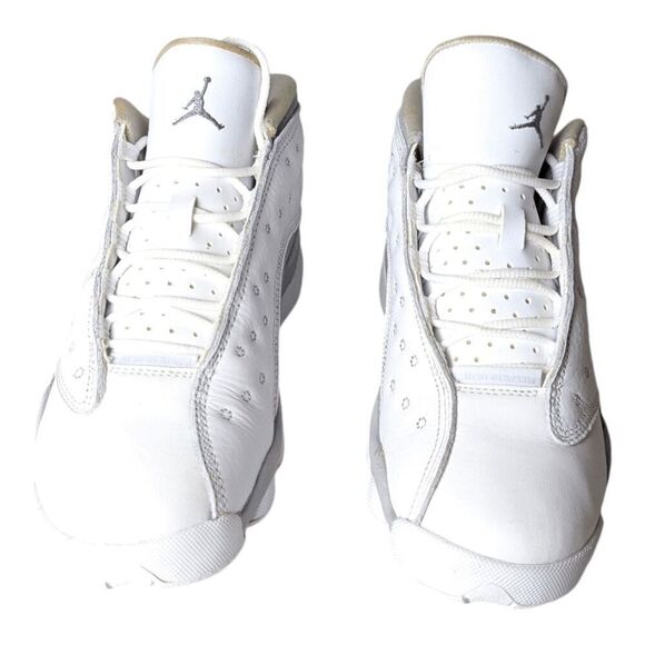 NIKE Air Jordan 13 Retro Low 'Pure Platinum' Sneakers Size 6Y/W7.5 - Picture 4 of 8